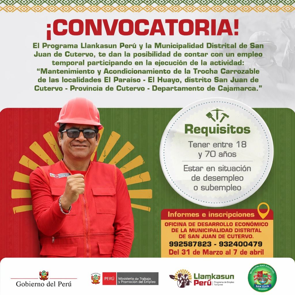 Convocatoria: 51 Puestos de Trabajo Temporal convocatoria llankasun